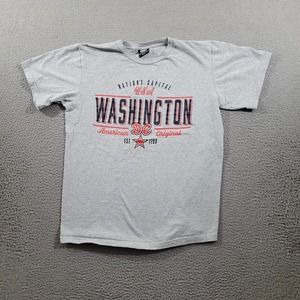Washington‎ DC Shirt Mens Small Gray United Souvenir Apparel Vacation Tee
